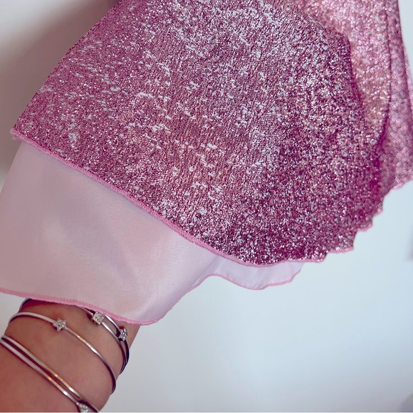 ZOE LTD shimmery metallic Girl’s Dress - Picture 4 of 7